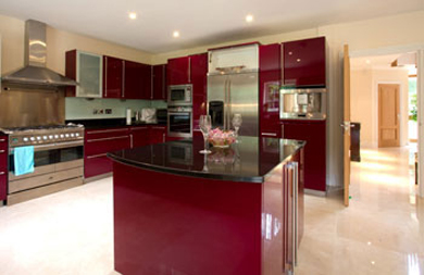 Finished kitchen interior