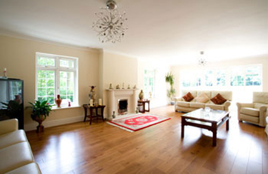 Finished living room