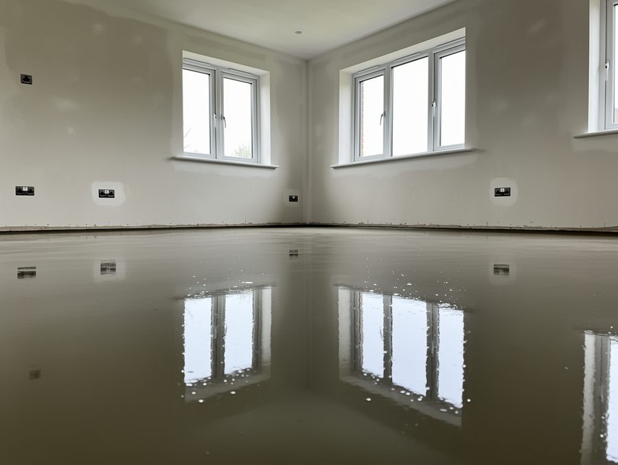 Floor screeding work